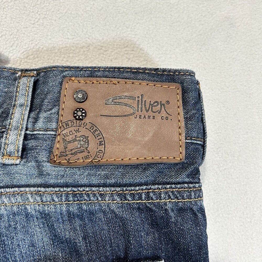 Silver Jeans Mens Nash Slim W38 L34 Blue Denim Actual measurements 40x30 - Picture 7 of 7